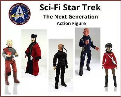 Buy Mego Sci-Fi Star Trek : The Next Generation Action Figure Characters Playmates • 9.99£