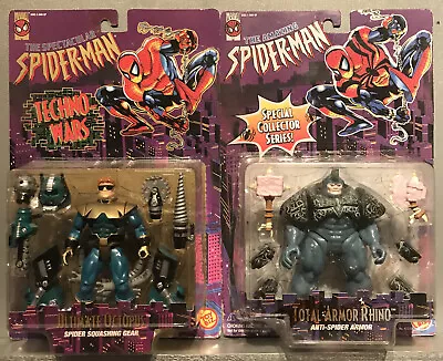 Buy 1996 - ToyBiz -RARE Marvel Comics ⭐️ ￼￼￼Ultimate Octopus Vs Rhino ⭐️ Techno Wars • 99.99£