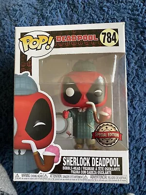 Buy Funko Pop! Marvel Sherlock Deadpool Exclusive Figure #784 • 7.50£