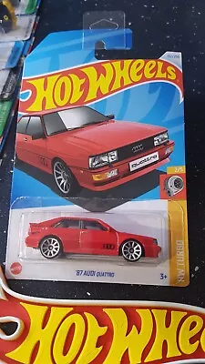 Buy Hot Wheels ~ '87 Audi Quattro, Bright Red, Long Card. More NEW Models Listed!! • 3.69£