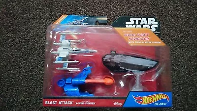 Buy Star Wars Hot Wheels Blast Attack X Wing Fighter • 7.99£