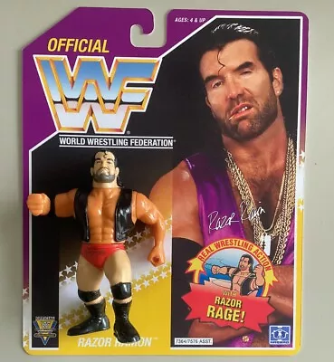 Buy WWF Razor Ramon Hasbro Figure With Custom Backing Card • 12.99£