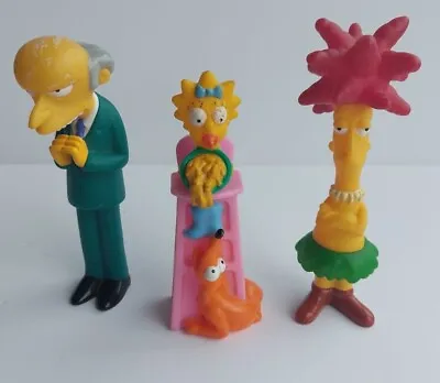 Buy The Simpsons - Mr Burns, Maggie And Sideshow Bob 2000 4/5 Inch Burger King Toys • 3.99£