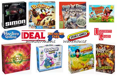 Buy Board Games/Puzzles By Hasbro/Ideal & More - Family/KIds/Party Games - New • 13.99£