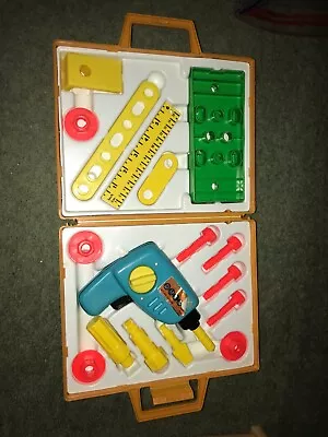 Buy 1970s Vintage Fisher Price Tool Kit W Working Drill • 9.99£