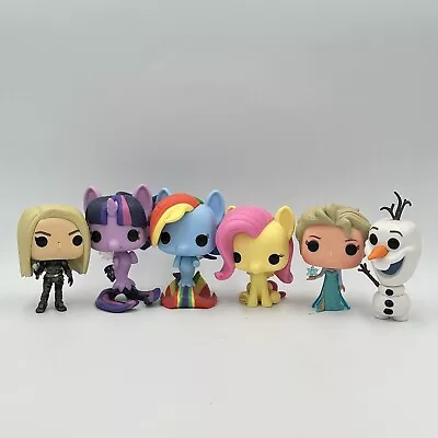 Buy Funko Pop Bundle Elsa, Olaf, My Little Pony, Rainbow Dash, Laureline Figures • 19.99£