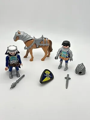Buy Playmobil Novelmore King & Knight With Horse, Armour, Shield, Helmet & Sword • 9.50£