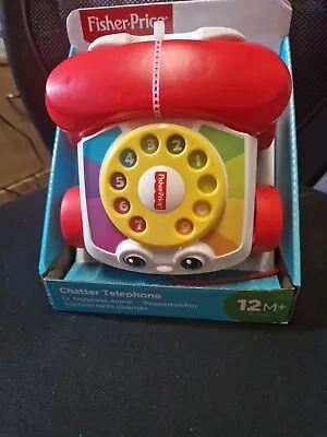 Buy Fisher-Price Chatter Telephone, Infant And Toddler Pull-Along Toy Phone • 6£