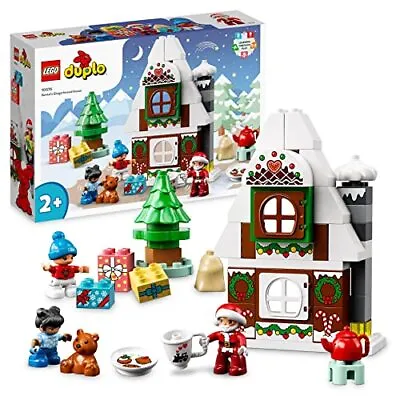 Buy LEGO 10976 DUPLO Santa's Gingerbread House Toy With Santa Claus Figure, Stocking • 25.46£
