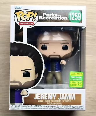 Buy Funko Pop Parks And Recreation Jeremy Jamm SDCC + Free Protector • 11.99£