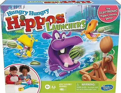 Buy Hasbro Toys HUNGRY HUNGRY HIPPOS LAUNCHERS Kids Party Family Board Game Ages 4+  • 12.99£