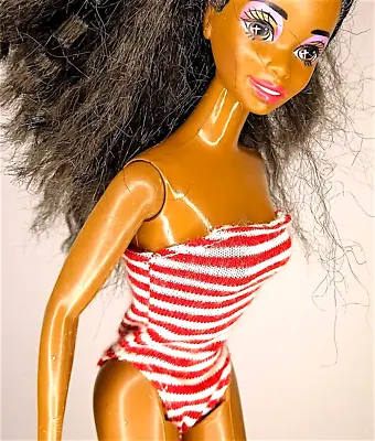 Buy 1999 Barbie Generation Girl - Red & White Striped Body Costume B1207 • 5.15£