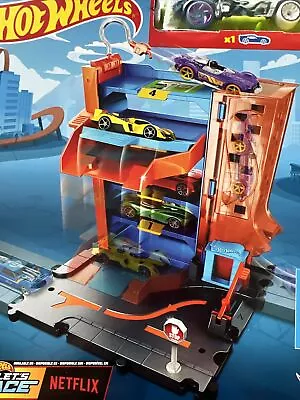 Buy Hot Wheels HDR28 City Downtown Car Park Playset - NEW • 16.95£