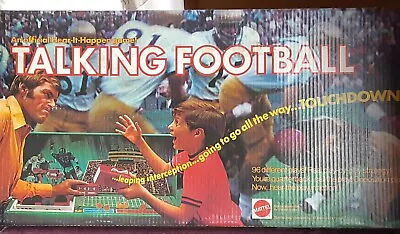 Buy Vtg Mattel 1972 3981-0920 Talking Football Game Donor EMPTY Box ONLY  • 18.99£