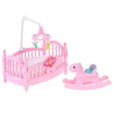 Buy Doll Bed Trojan Horse Baby Room Miniature Play Scenes Pr^^u • 4£