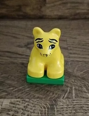 Buy Lego DUPLO Baby TIGER Cub Figure On Green Base 2334 Animals Zoo Vintage • 3.99£