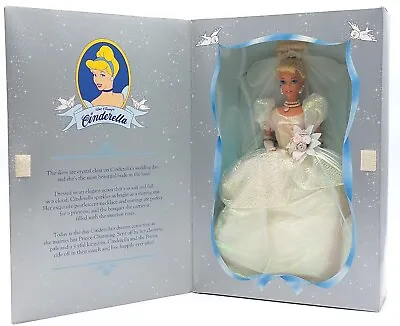 Buy 1995 Walt Disney's Wedding Cinderella Doll 45th Anniversary, NrfB, Mattel 14232 • 71.87£