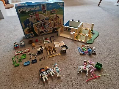 Buy Playmobil Clinic Vet Zoo 4009 With Extras • 15£