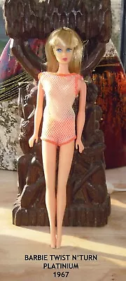 Buy Exceptional 1967 Barbie Twist N'tturn Platinum Tbe • 196.99£