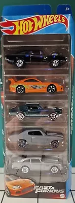 Buy Hot Wheels Fast And Furious 5 Pack Supra Mustang Charger DB5 Chevelle HLY70 • 15.99£