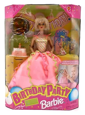 Buy 1998 Birthday Party Barbie Doll / Birthday - Barbie / Mattel 22905, NrfB • 62.41£