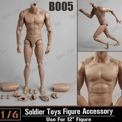 Buy 1/6 Narrow Sholder Strong Muscular Male Figure Body W/Neck For Hot Toys Phicen • 22£