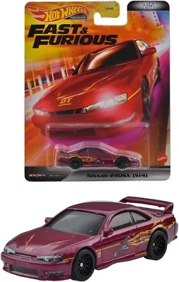 Buy 2022 Hot Wheels Nissan 240SX S14 Fast And Furious Retro Entertainment - Maroon • 17.50£
