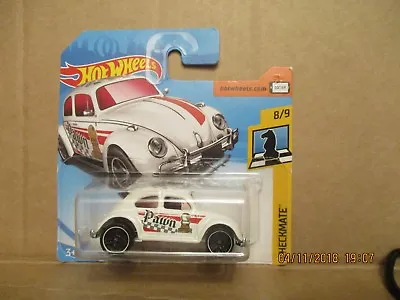 Buy HOT WHEELS 2018 364/365 VOLKSWAGEN BEETLE WHITE PAWN Checkmate NEW ON CARD • 2.90£