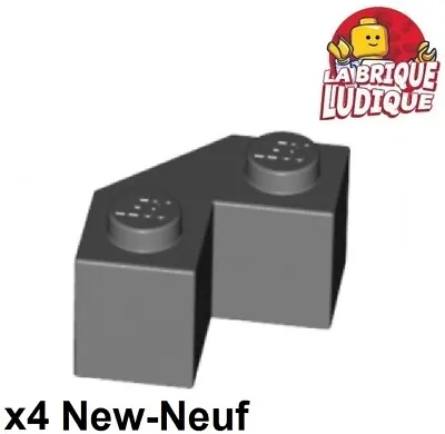 Buy LEGO 4x Brick Modified Facet 2x2 Corner Corner Dark Grey/Dark B Gray 87620 • 1.27£
