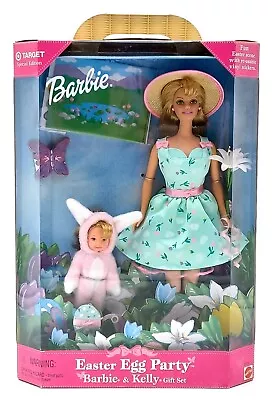 Buy 1999 Barbie Doll & Kelly (Shelly) Easter Egg Party Poison Set / Mattel 25790, NrfB • 77.27£
