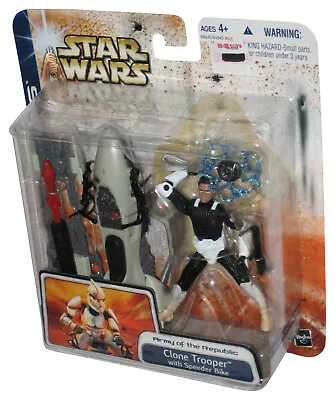 Buy Star Wars Army Of The Republic (2003) Hasbro Clone Trooper Figure W/ Speeder Bik • 25.03£
