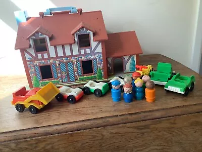 Buy FISHER PRICE: Vintage Tudor House  1980s And Vehicles • 12£