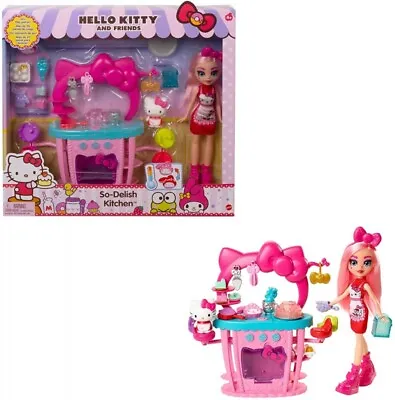 Buy Mattel Hello Kitty And Friends So Delish Kitchen Play Set GWX05 4+ Year • 23.65£