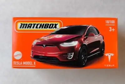 Buy MATCHBOX In BOX POWER GRABS MBX TESLA MODEL X RED 18/100 • 8.39£