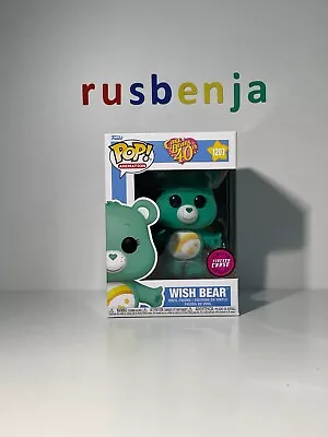Buy Funko Pop! Animation Care Bears Wish Bear Flocked Chase #1207 • 20.99£