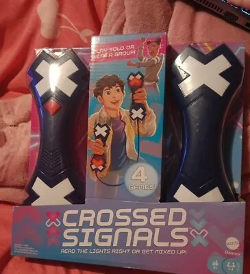Buy CROSSED SIGNALS Electronic Games With Pair Of Talking Light Wands Mattel NEW • 12£