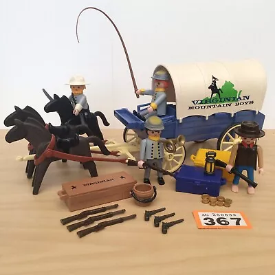 Buy Playmobil Western Civil War Playset Virginian Mountain Boys Wagon Soldiers MORE! • 50£