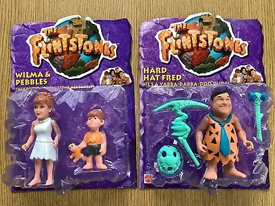 Buy 2 Flintstones Movie Figures Fred, Wilma & Pebbles 1993 Sealed Vintage 5” • 18£