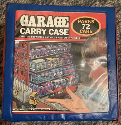 Buy 1984 Tara Toys 72 Car Garage Carry Case, Fits Matchbox & Hot Wheels 1:64 6 Trays • 52.10£