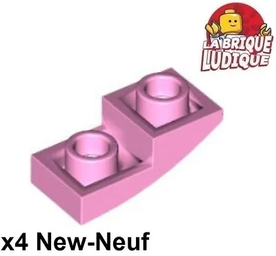 Buy LEGO 4x Slope Curved Inverted Curved Slope 2x1 Pink/Bright Pink 24201 • 1.54£