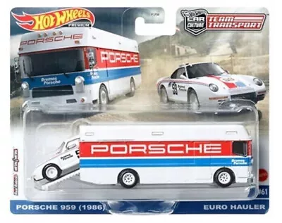 Buy Hot Wheels Team Transport Porsche 959 (1986) Euro Hauler #61 Hkf47 • 29.80£
