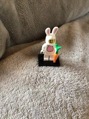 Buy Lego Series 7 Bunny Suit Guy Minifigure With Accessories & Stand VGC • 6.50£
