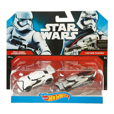 Buy Hot Wheels Stormtrooper & Captain Phasma Star Wars Character Car Vehicle Toy 7cm • 11.49£