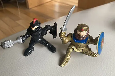 Buy Vintage FISHER PRICE GREAT ADVENTURES Black+Gold  KNIGHT FIGURES Castle Toys  • 19.95£