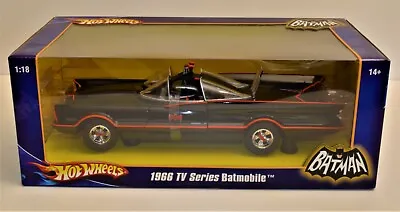 Buy 2007 Nib Hot Wheels Batman 1966 Tv Series Batmobile 1:18 Scale Mint L2090 • 160£