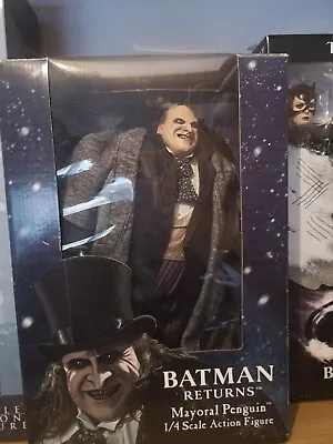 Buy Neca Batman Returns 1/4 Scale Mayor Penguin Action Figure Danny DeVito • 150£