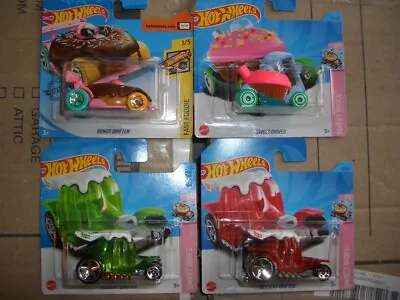 Buy Hot Wheels Lot Of 4 Fast Foodie Donut Cars In Mint Sealed Condition. Misp • 0.99£