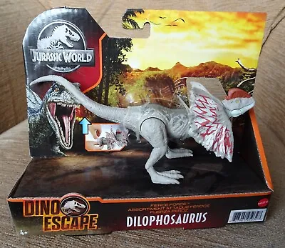 Buy Mattel Jurassic World Dino Escape Dilophosaurus Fierce Force • 16£