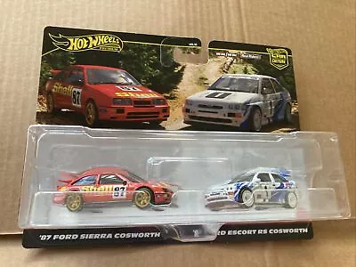 Buy HOT WHEELS PREMIUM DIECAST Ford 2 Pack ‘87 Ford Sierra Cosworth & 93 Ford Escort • 24.99£