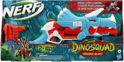 Buy Nerf Dino Squad Tricera-Blast Dart Blaster Gun + 12 Darts 'Brand New' • 29.99£